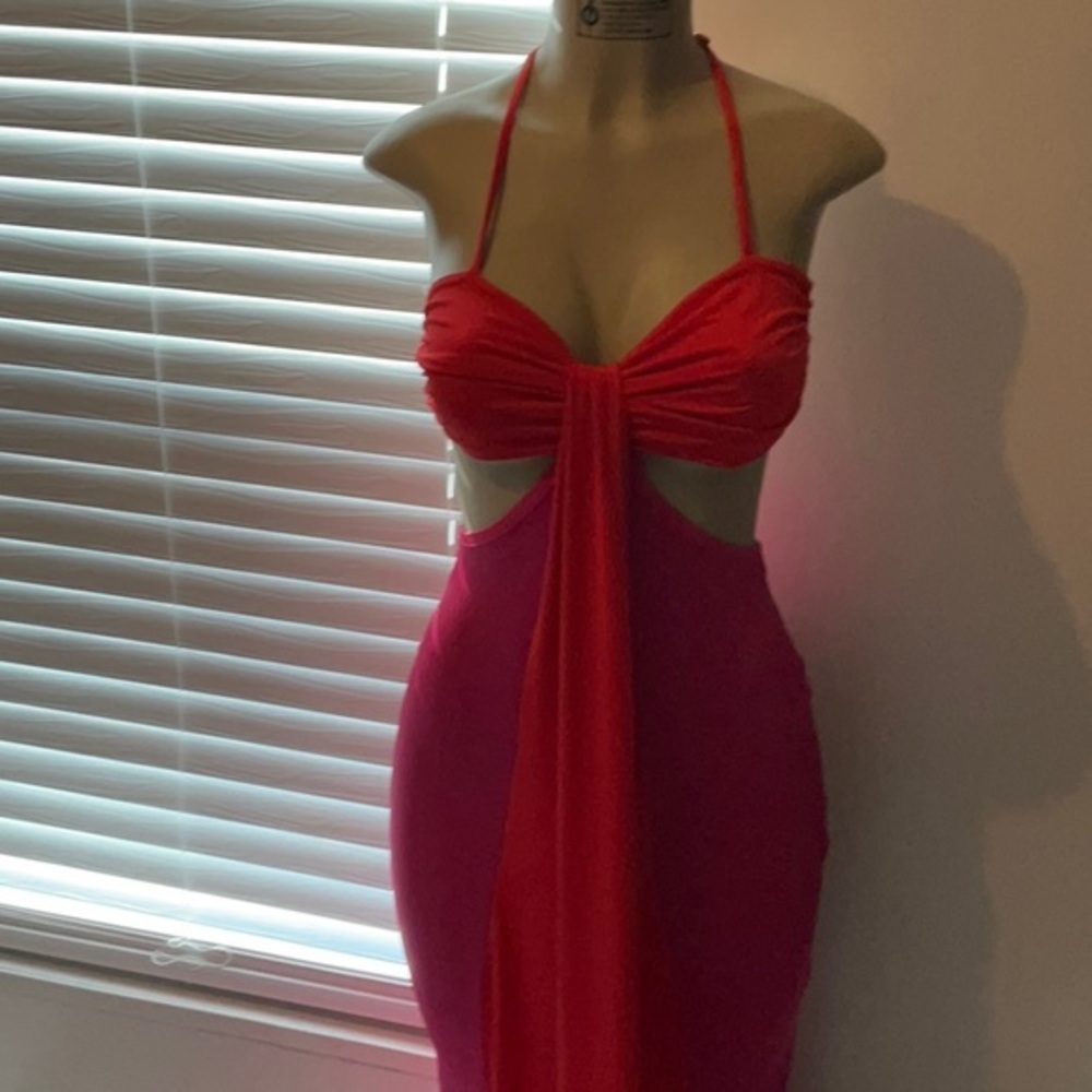Colorblock Mermaid Dress - Picture 6 of 9
